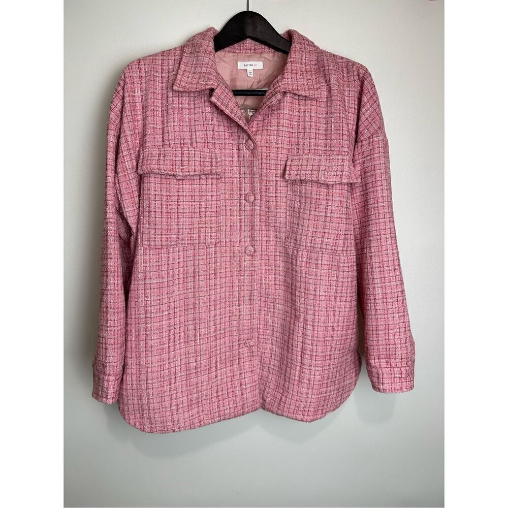 Rose Pink Tweed Short Set - Picture 4 of 10